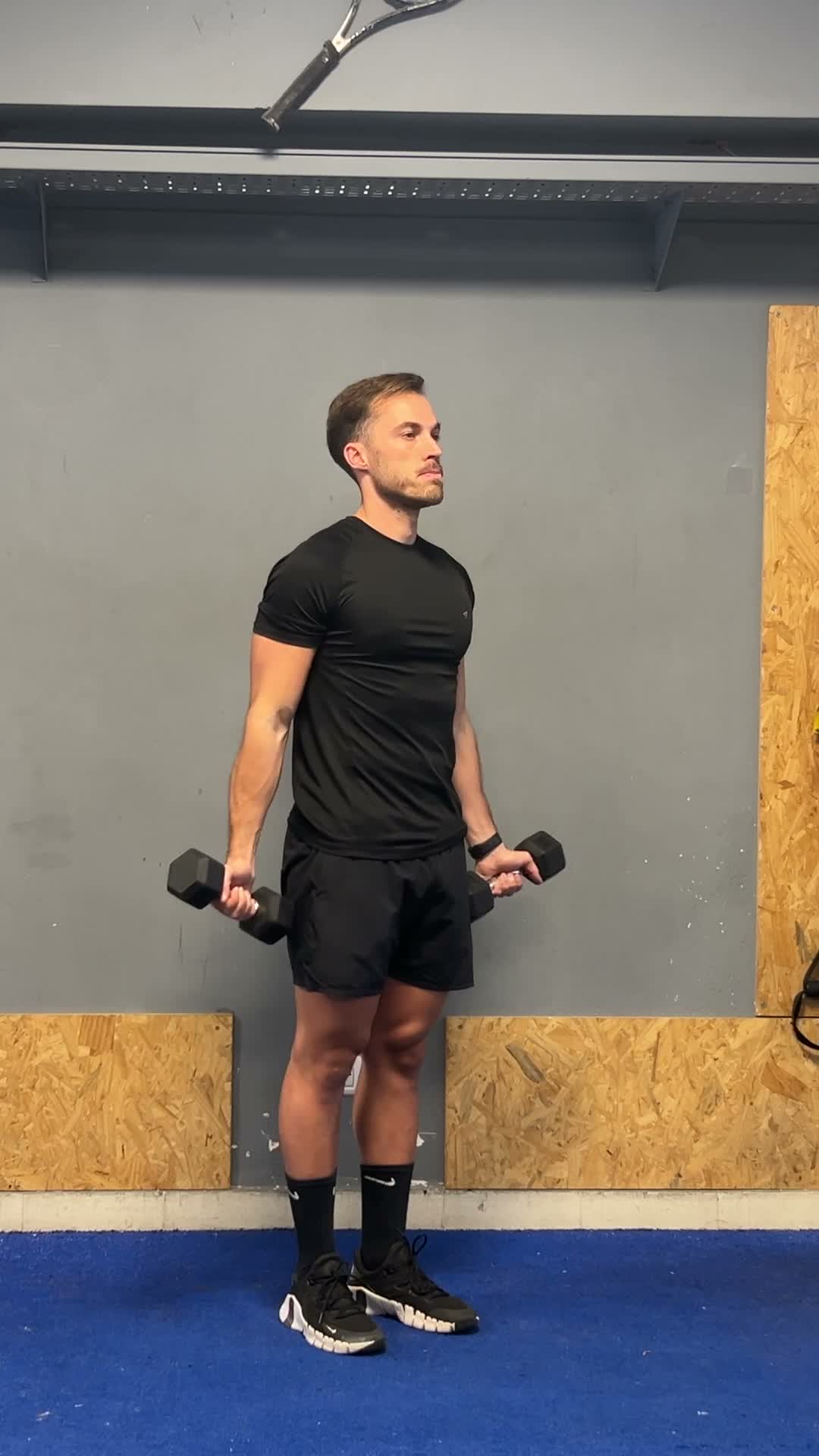 Dumbbell Bicep Curl Standing exercise demonstration video