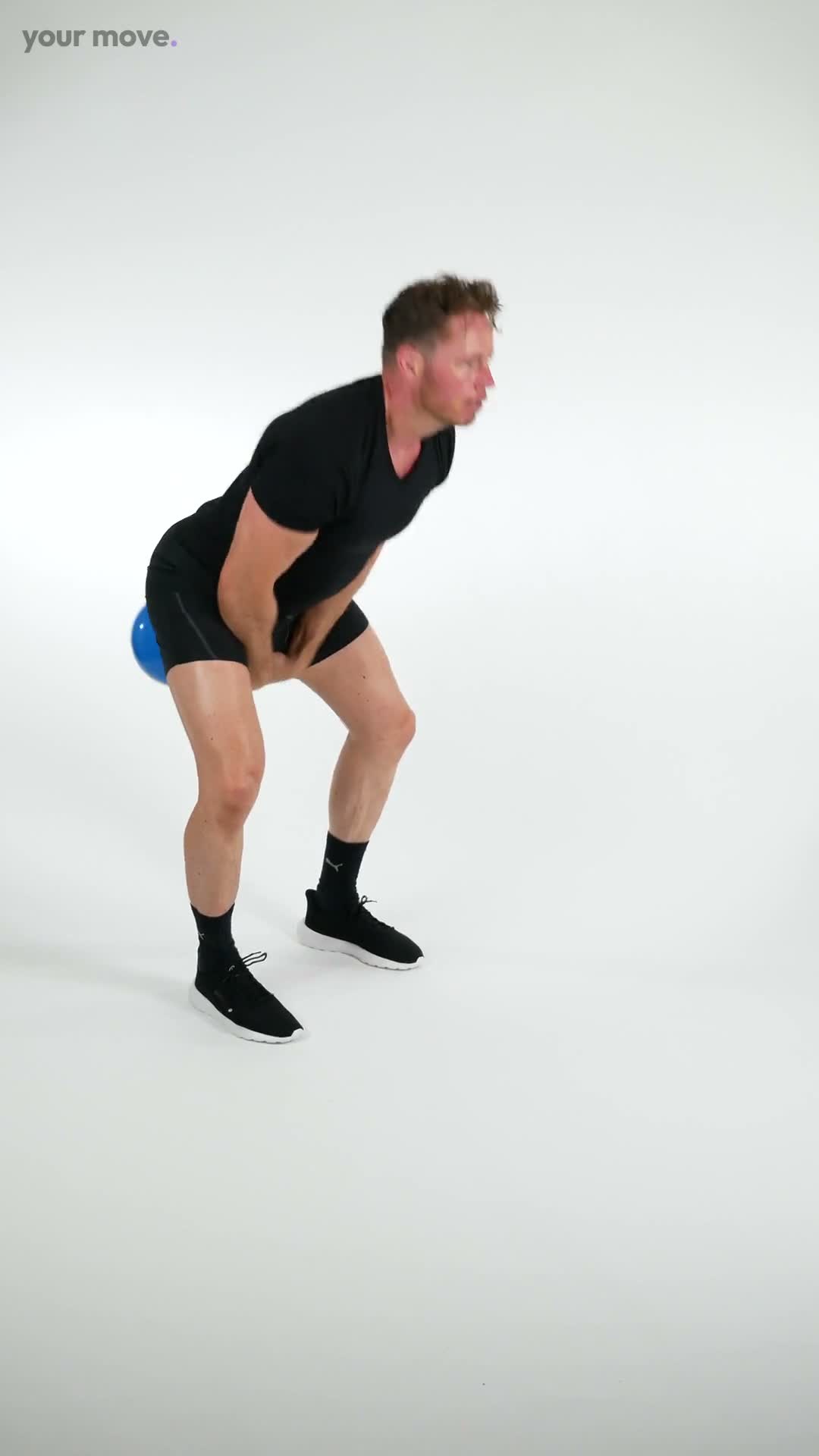 Kettlebell swing exercise demonstration video
