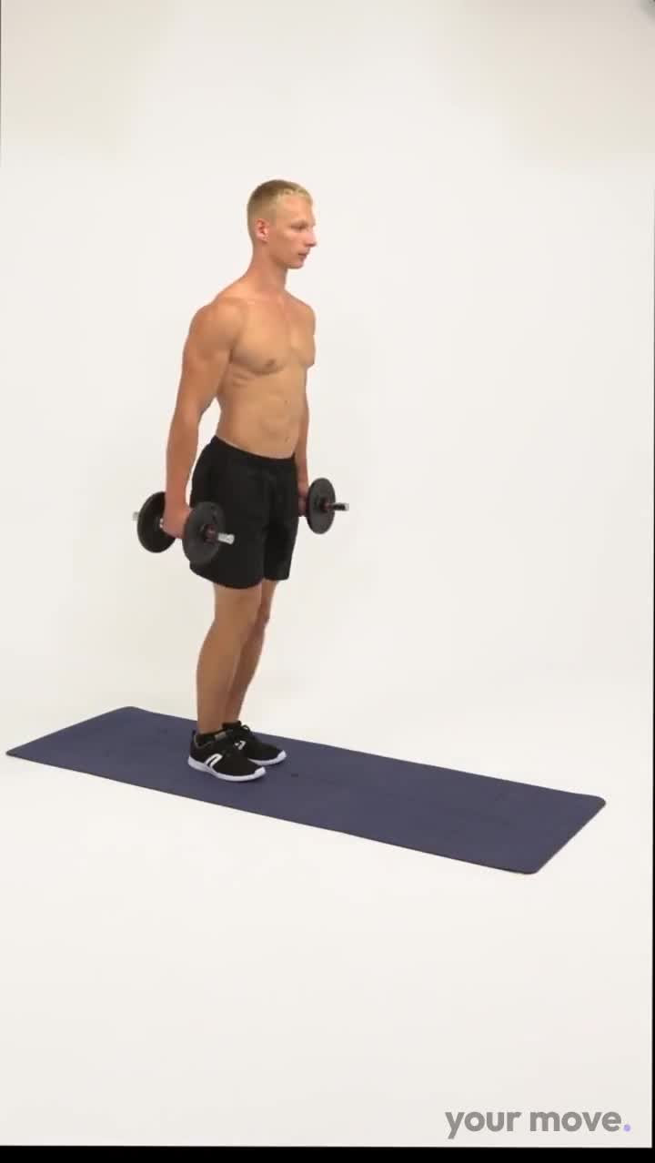 Dumbbell Lunges exercise demonstration video