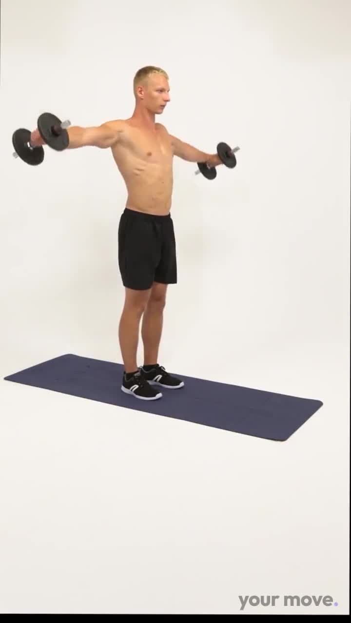 Side Lateral Raise with Dumbbells exercise demonstration video