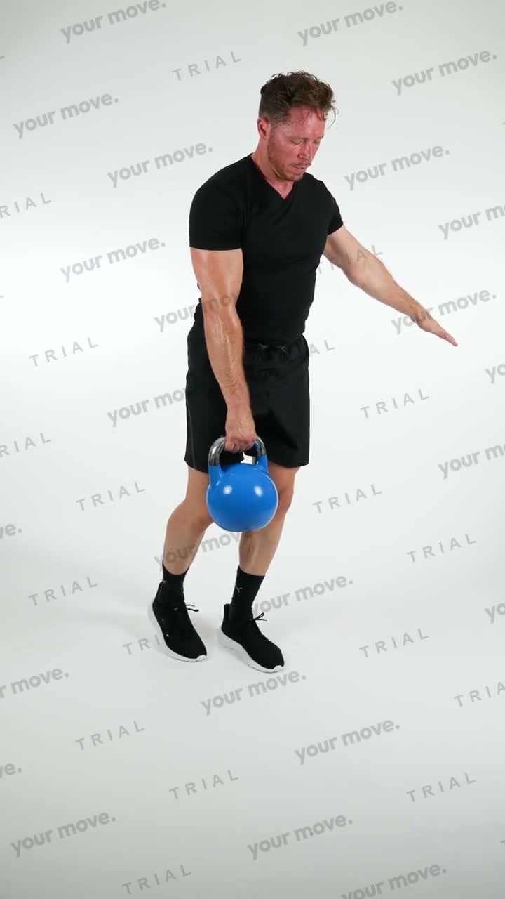 Kettlebell Single Leg Deadlift kettlebell exercise demonstration