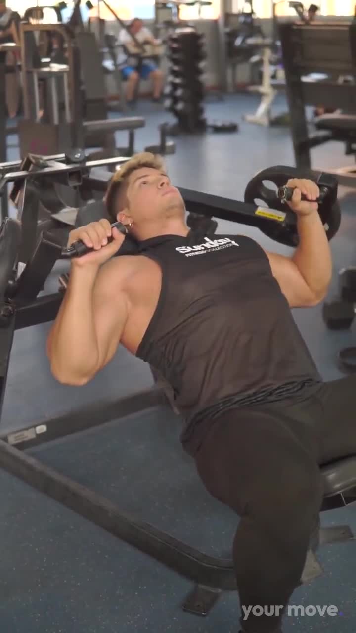 Incline Machine Press exercise demonstration video