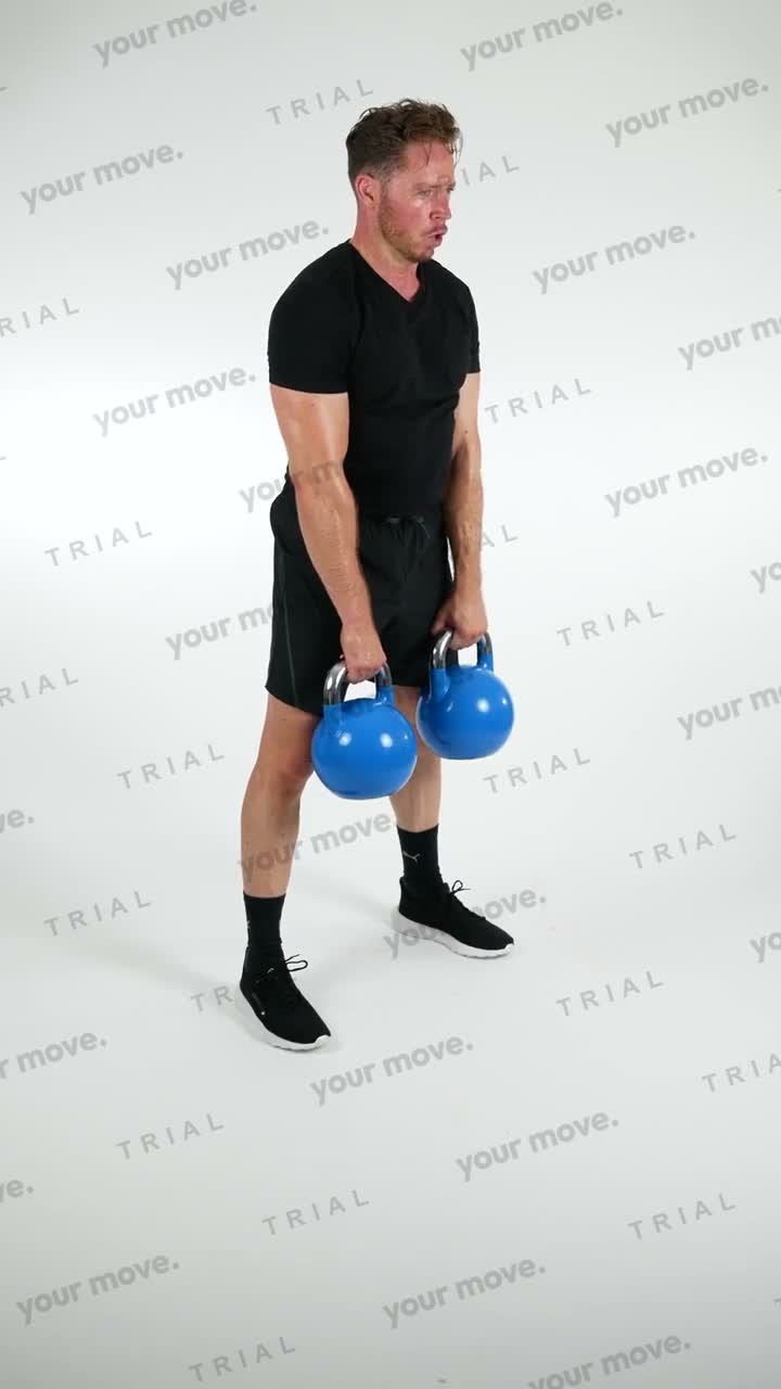 Kettlebell Upright Row kettlebell exercise demonstration