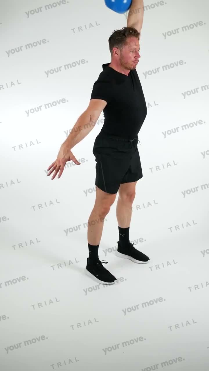 Kettlebell Clean and Jerk kettlebell exercise demonstration