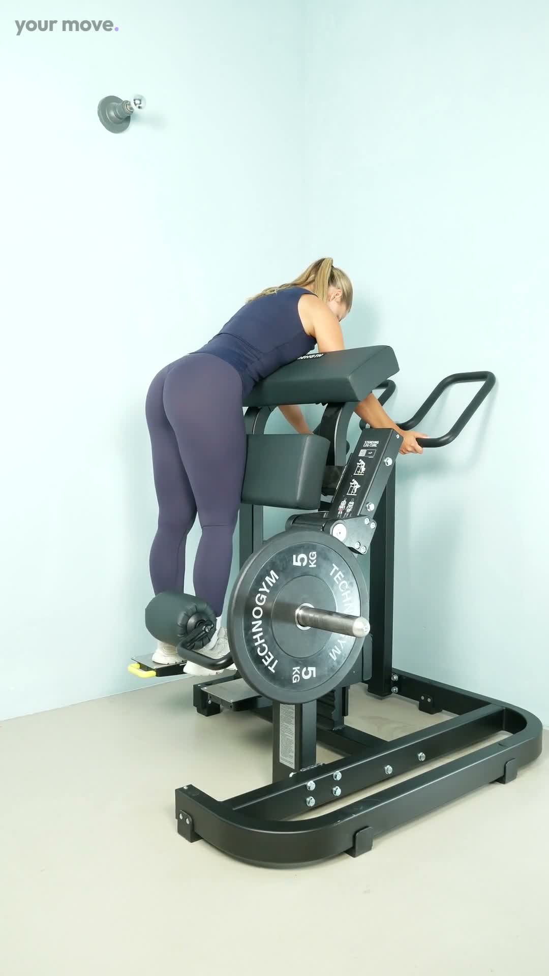 Glute Kickback Machine exercise demonstration video