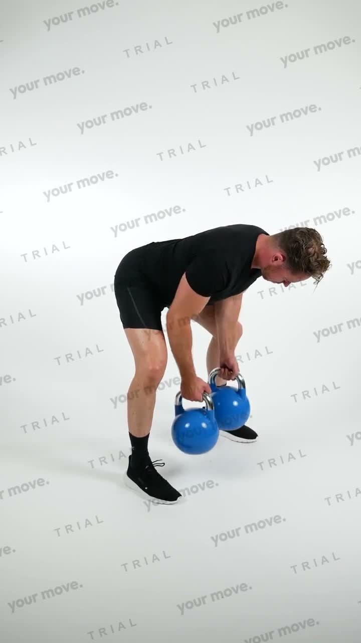 Double Kettlebell Row kettlebell exercise demonstration