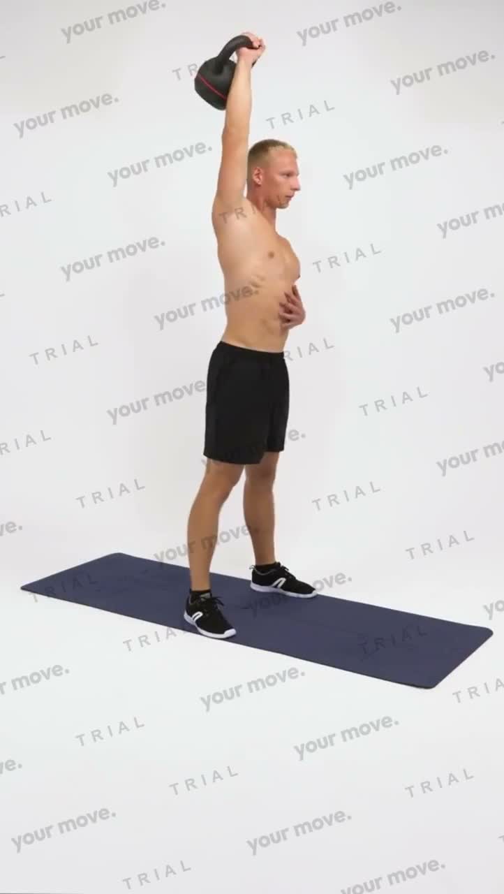 Kettlebell Thruster kettlebell exercise demonstration