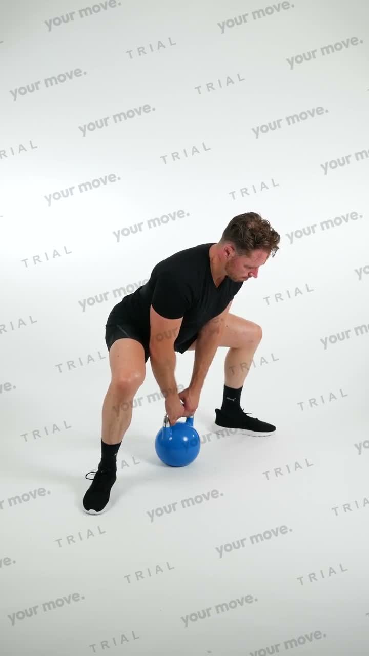 Kettlebell Sumo Deadlift kettlebell exercise demonstration