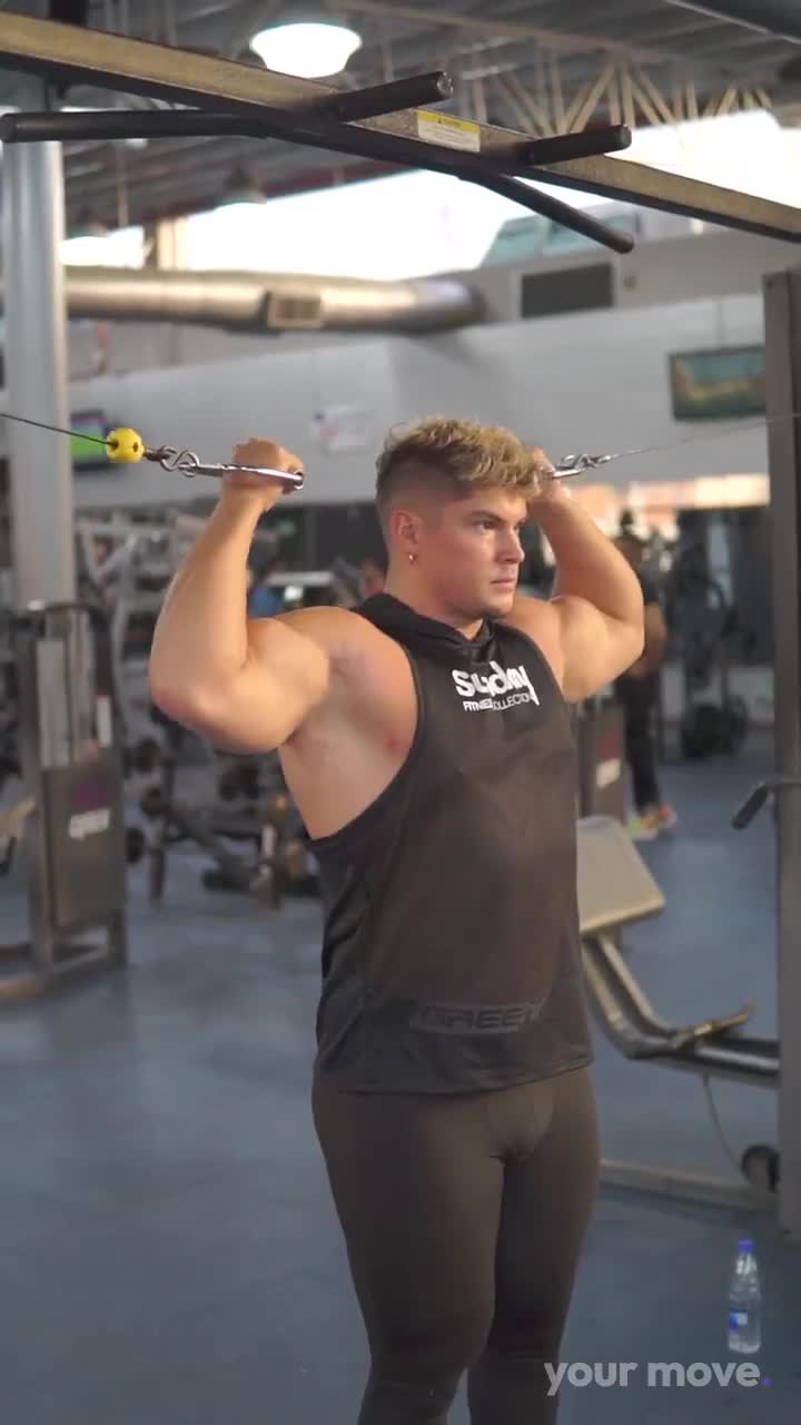 High Cable Curl exercise demonstration video