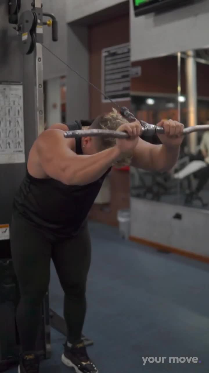 Cable Tricep Pushdown exercise demonstration video