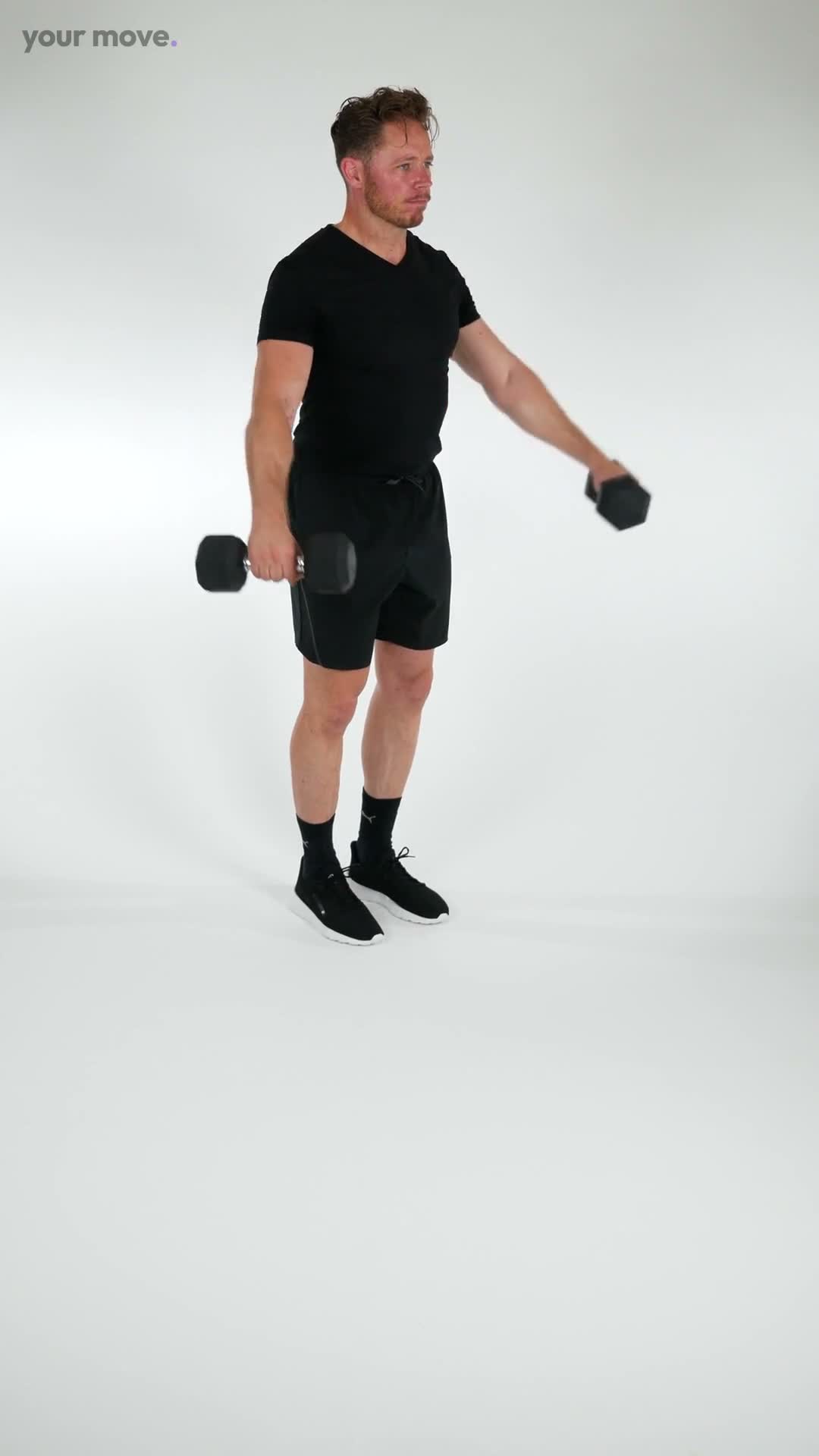 Dumbbell Lateral Raise exercise demonstration video