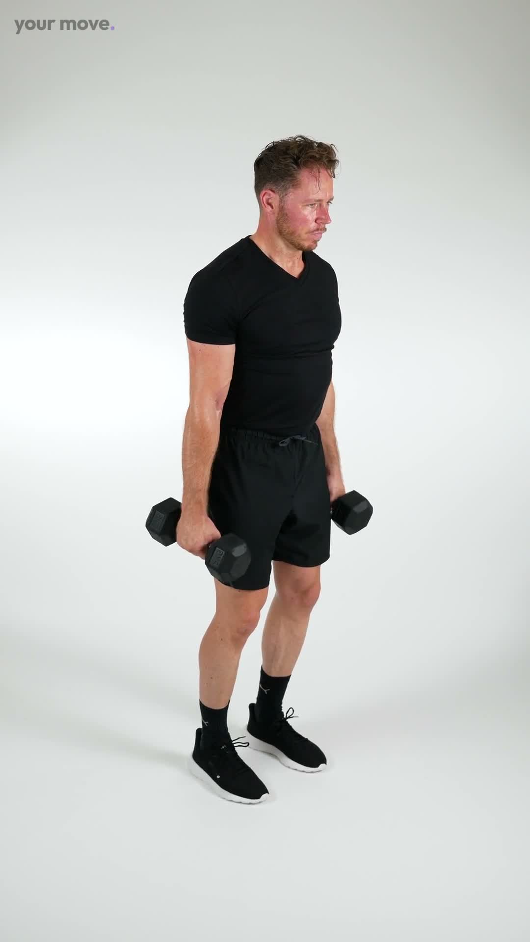 Hammer Curls exercise demonstration video