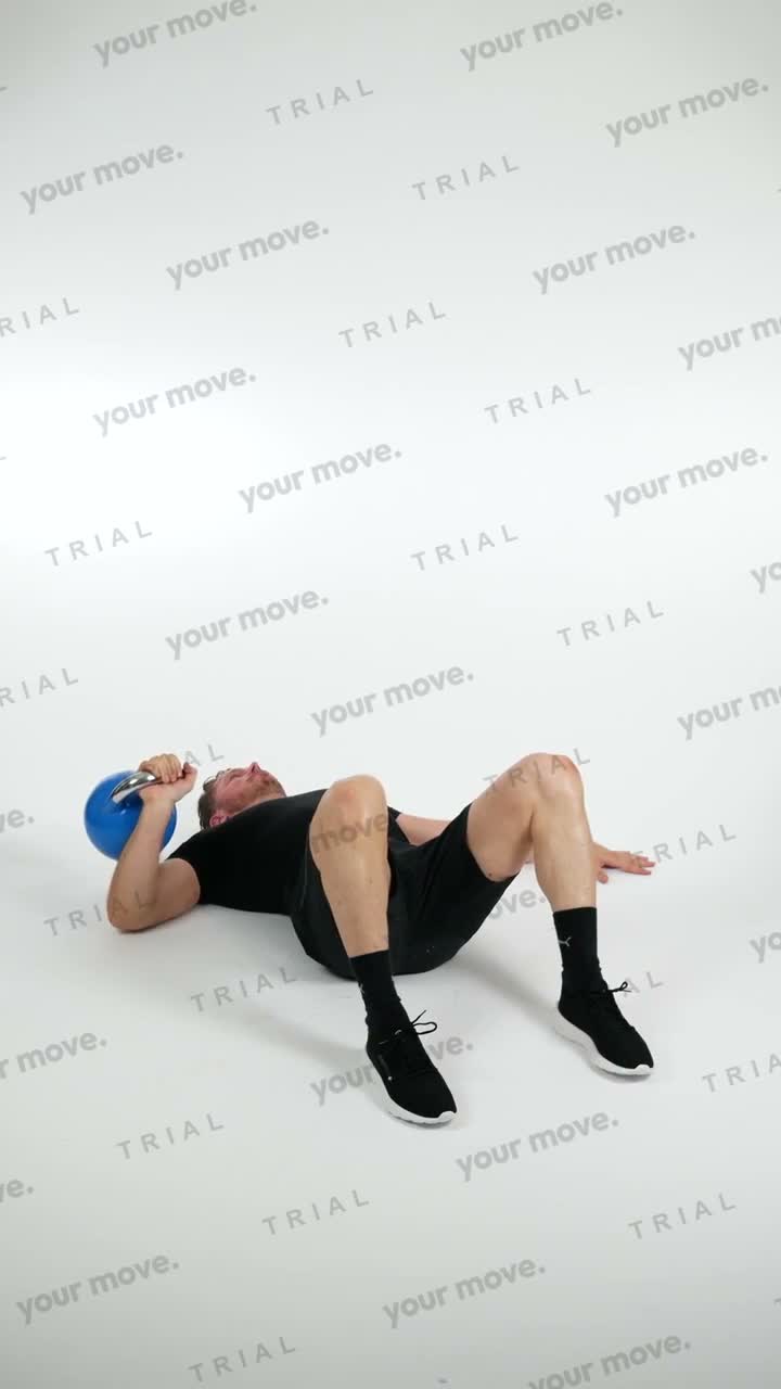 Kettlebell Floor Press kettlebell exercise demonstration