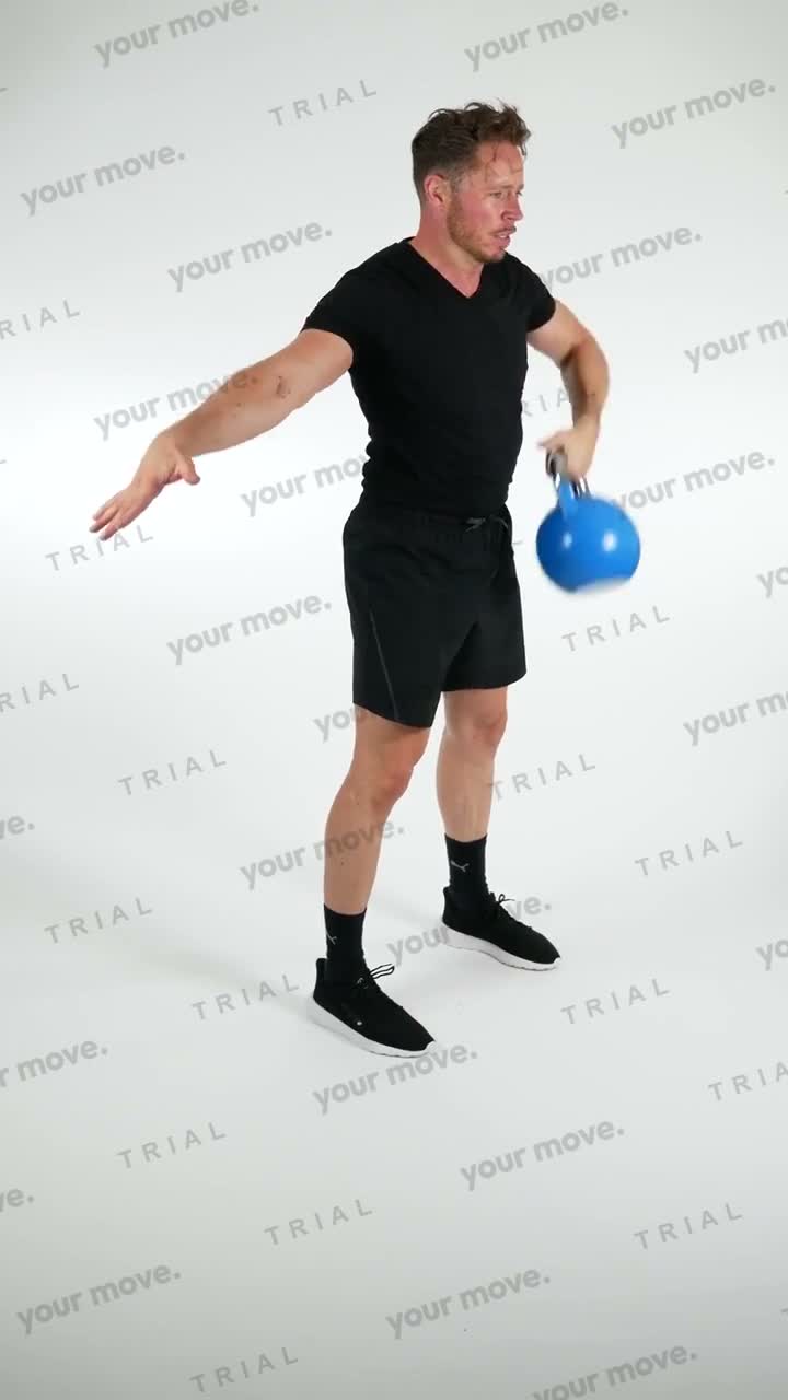 Kettlebell Snatch kettlebell exercise demonstration