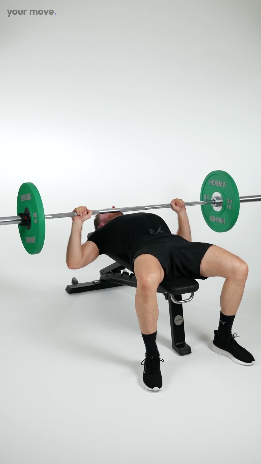 Barbell Bench Press exercise demonstration video