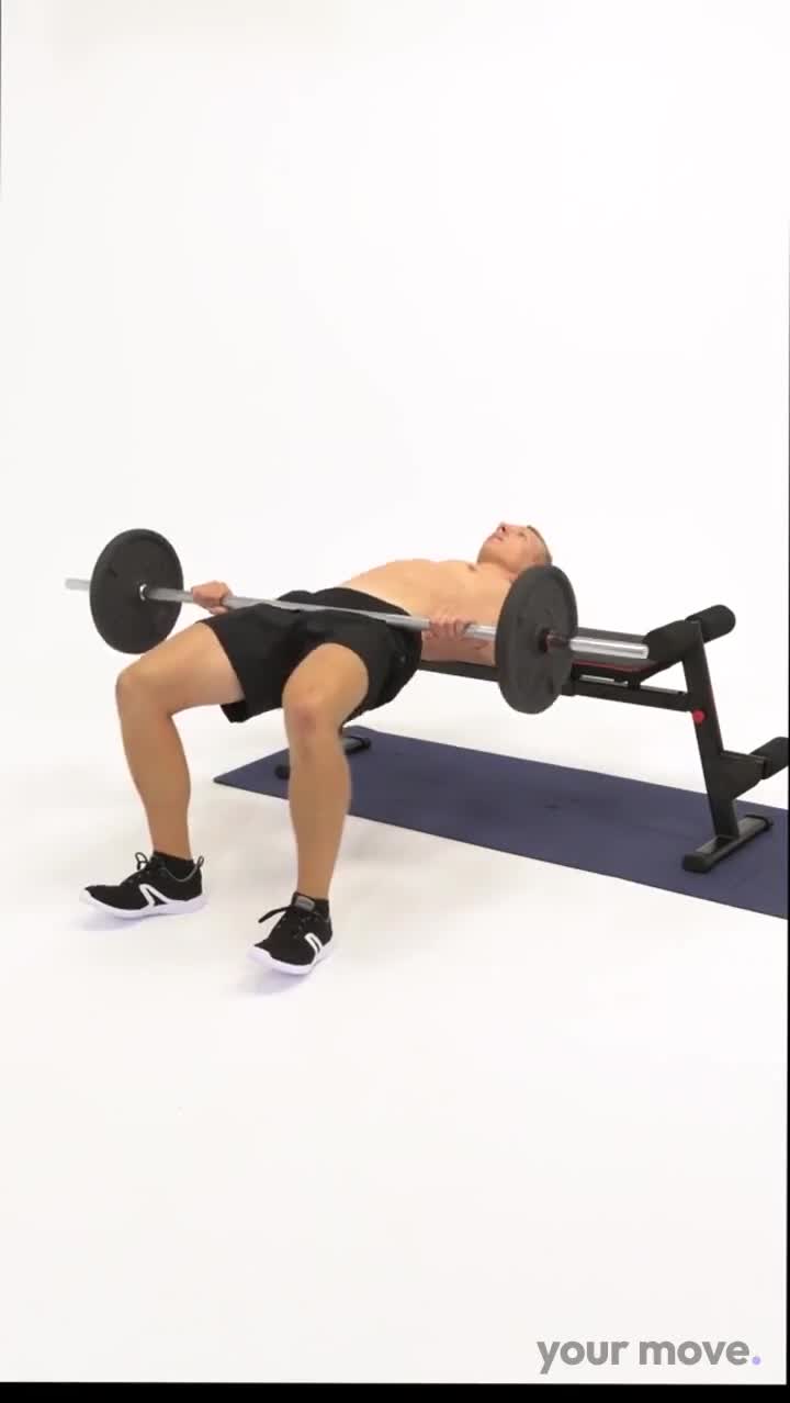 Barbell Hip Thrust exercise demonstration video