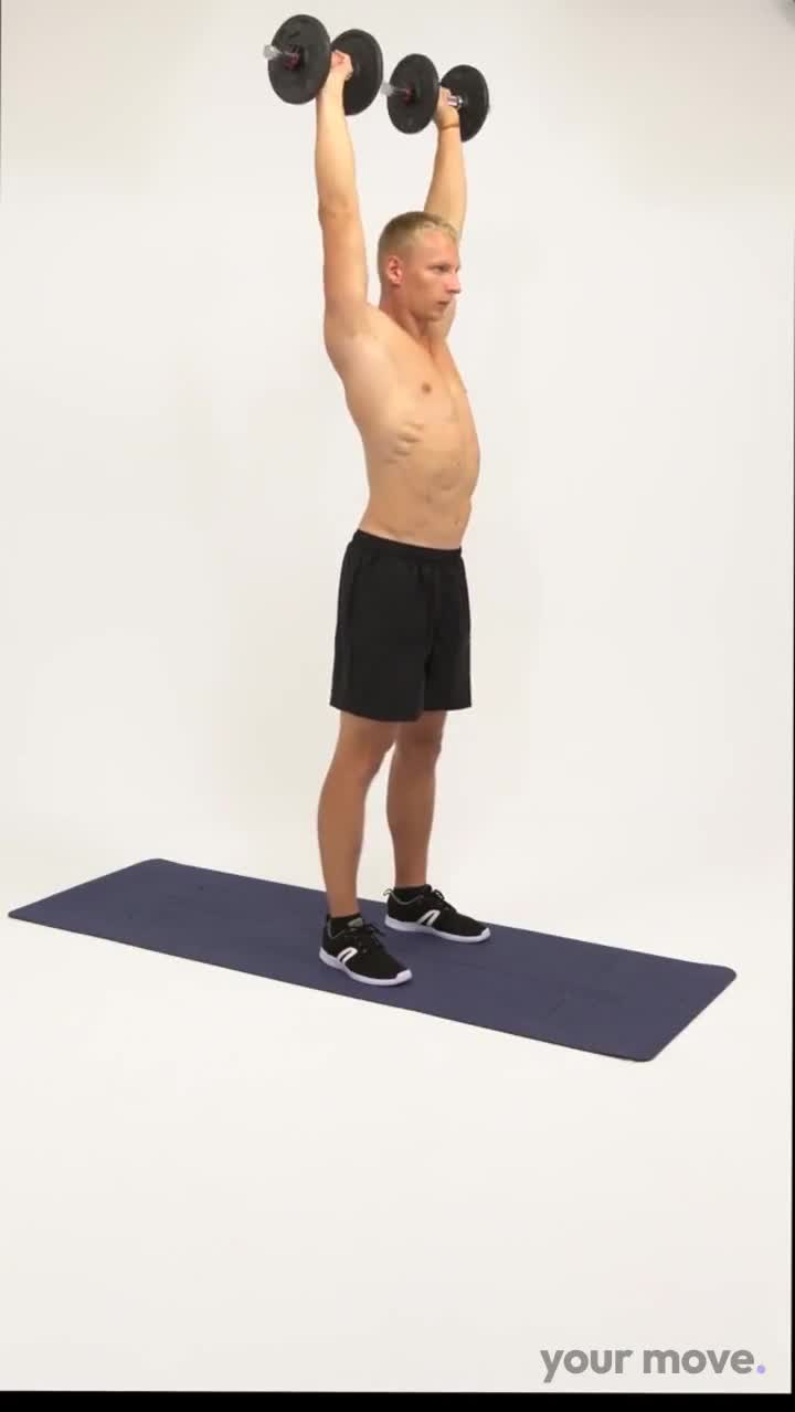 Dumbbell Shoulder Press exercise demonstration video