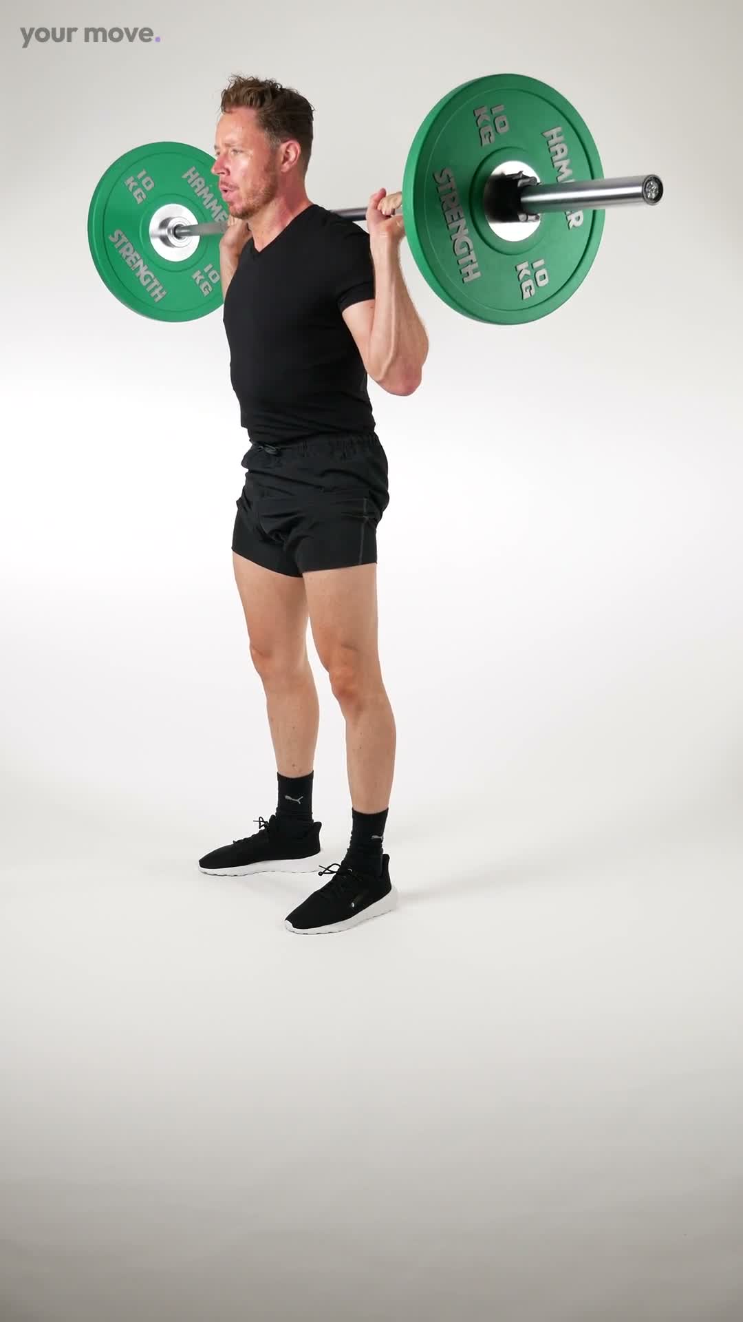 Barbell Back Squat exercise demonstration video