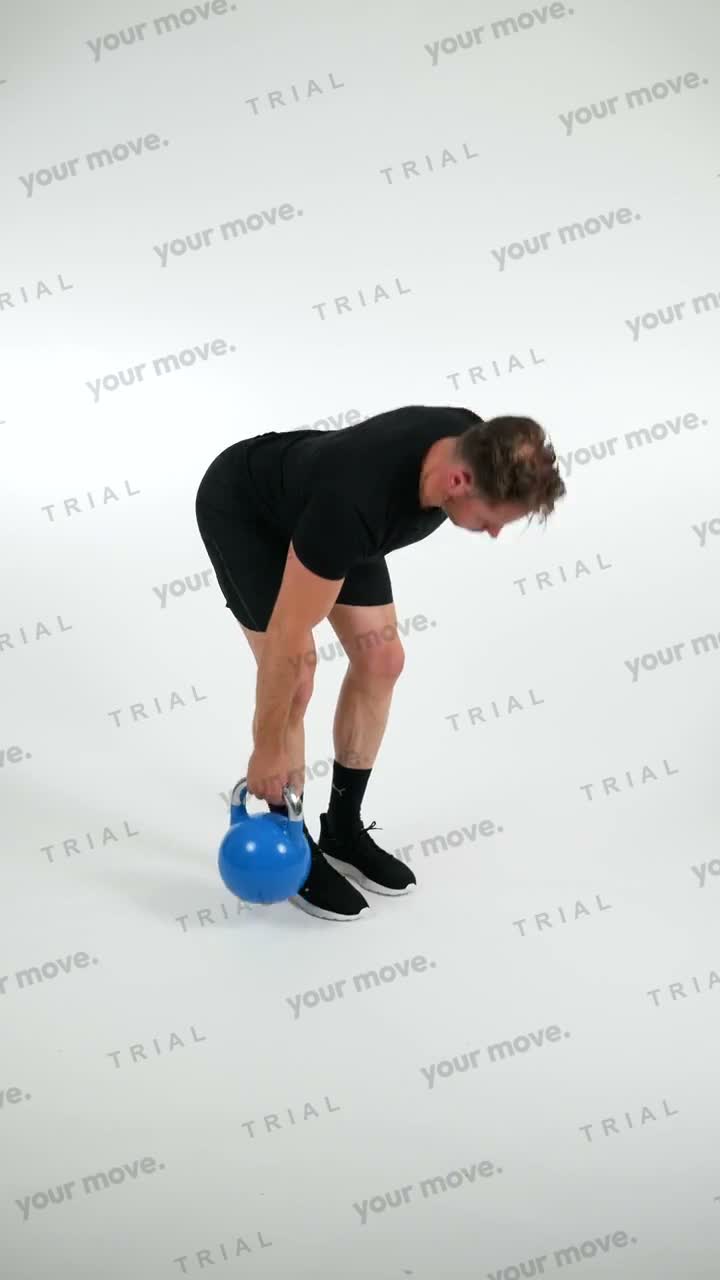 Kettlebell Suitcase Deadlift kettlebell exercise demonstration