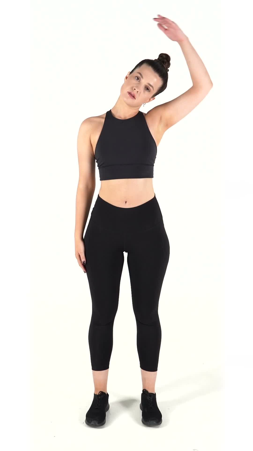 neck stretch exercise stock photo, neck