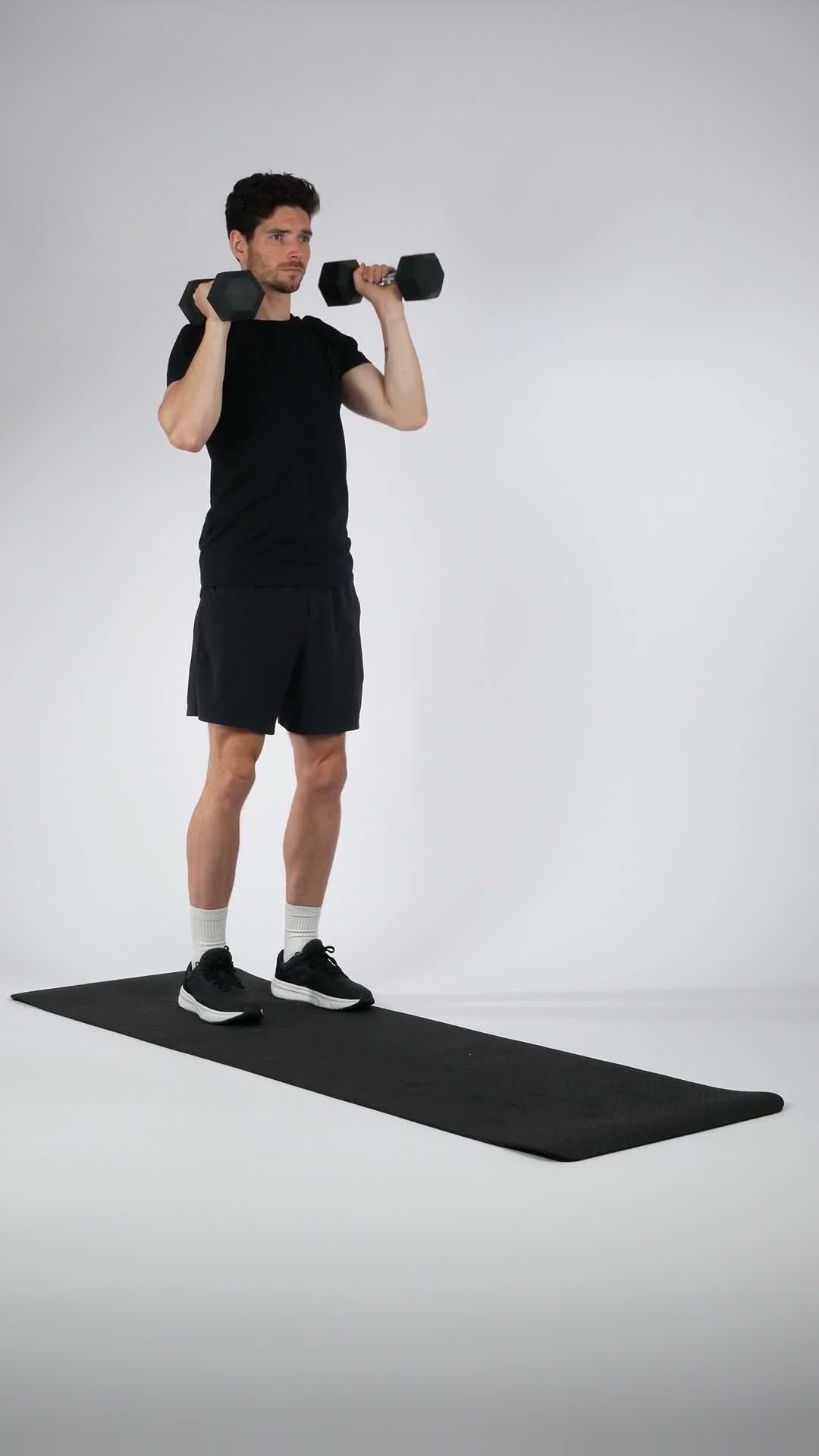 Alternating Dumbbell Shoulder Press exercise demonstration