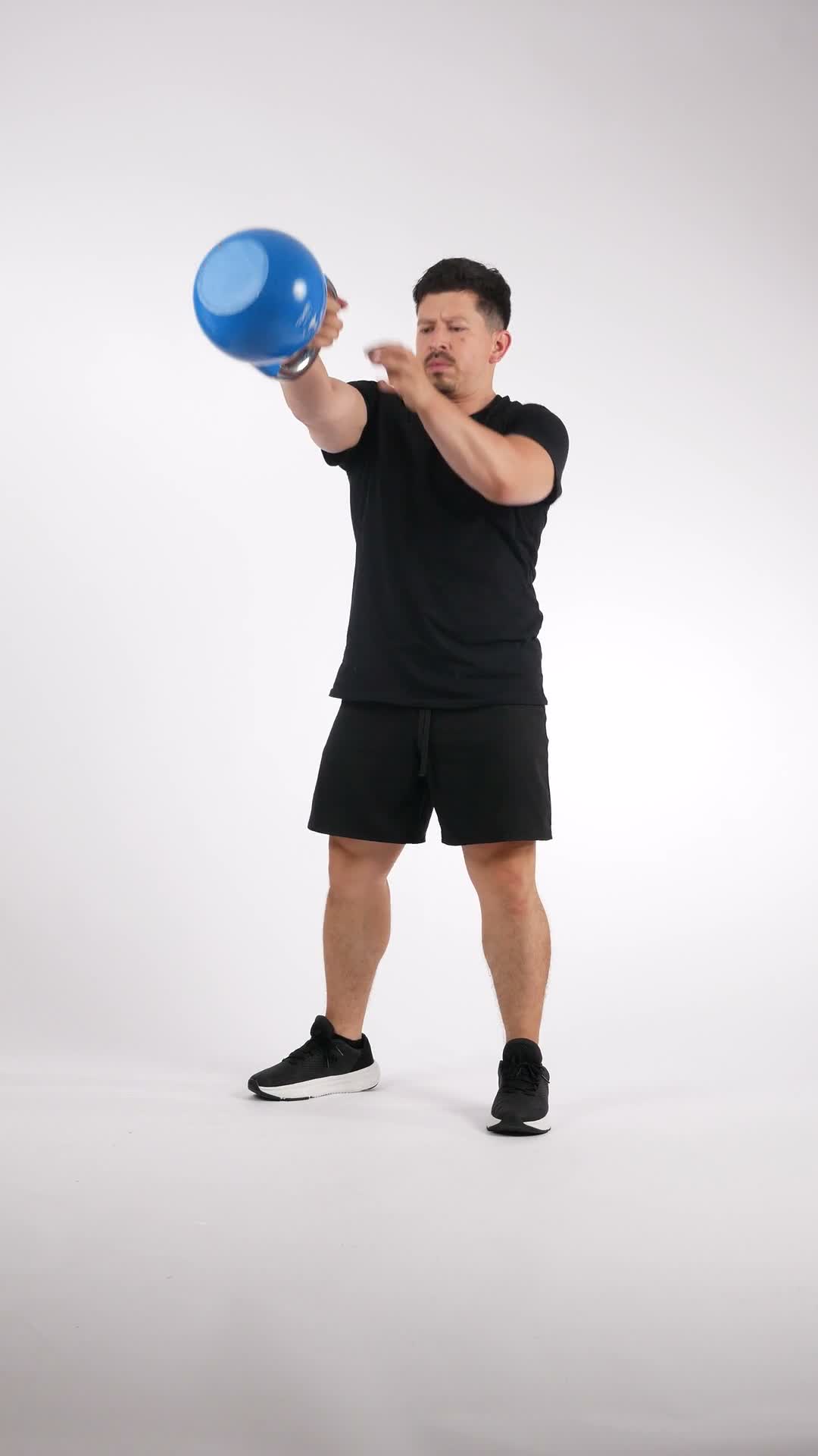 Alternating Kettlebell Swing exercise demonstration
