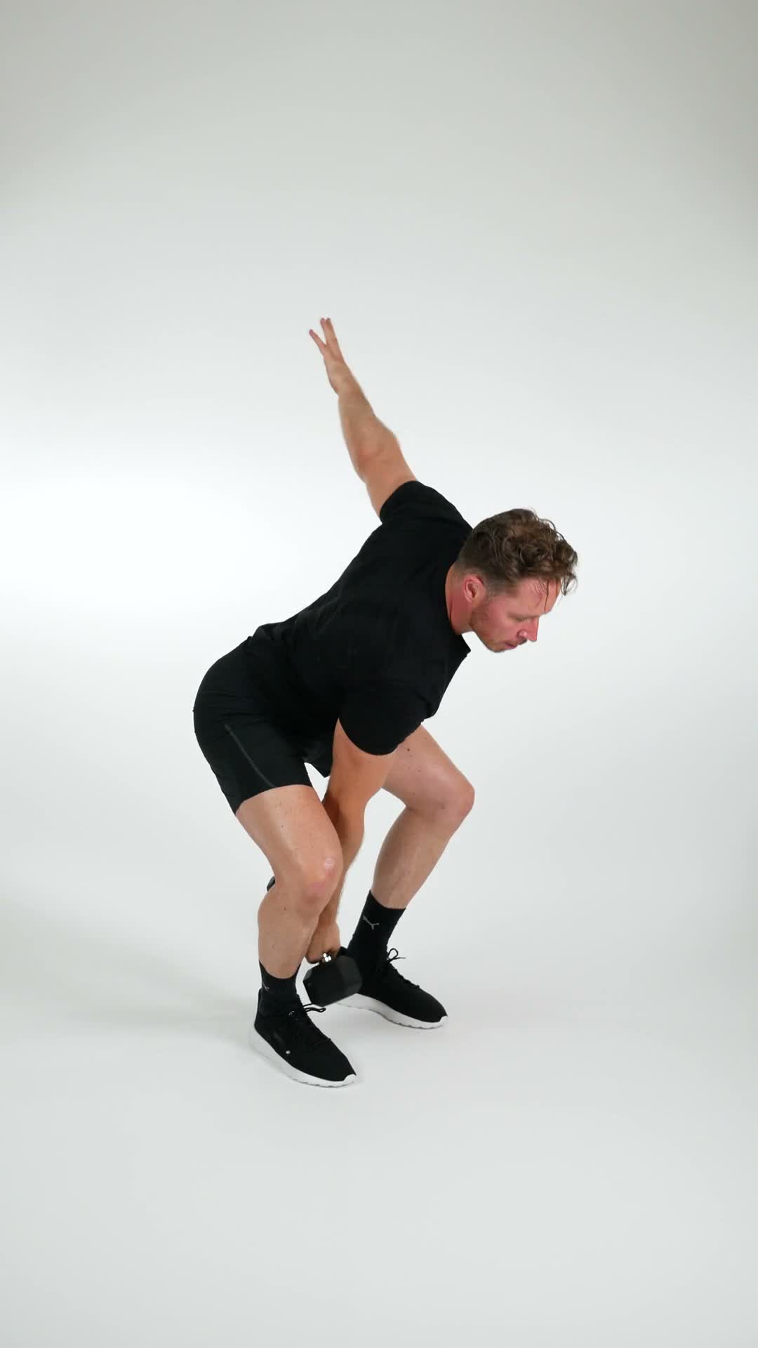 Alternating Dumbbell Snatch exercise demonstration